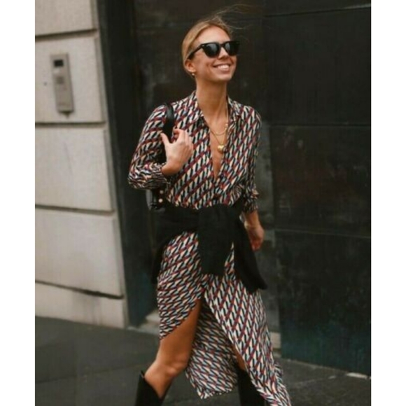 Zara maxi dress with neck ties - Picture 4 of 17